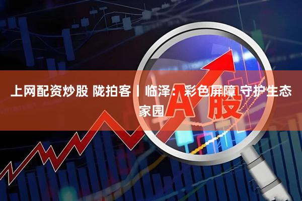 上网配资炒股 陇拍客丨临泽：彩色屏障 守护生态家园